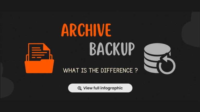 Backup Vs. Archiving: Understand The Difference - SOLIX Blog