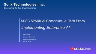 SDSC Spark AI Consortium: AI Tech Execs